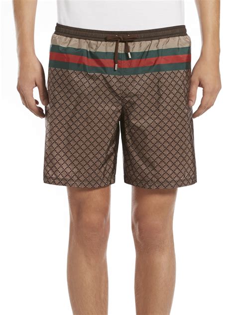 Gucci mens swim trunks